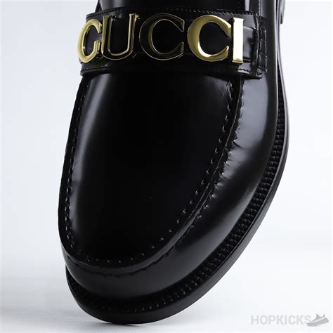 gucci loafers with gucci logo